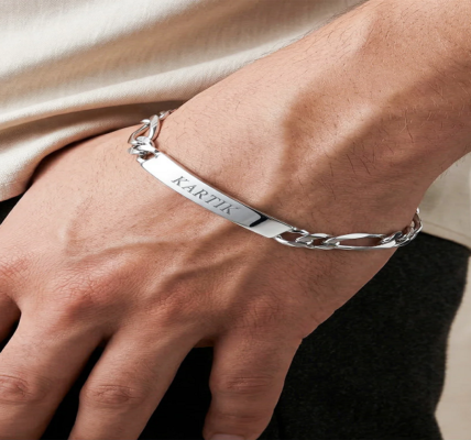 mens personalised bracelet