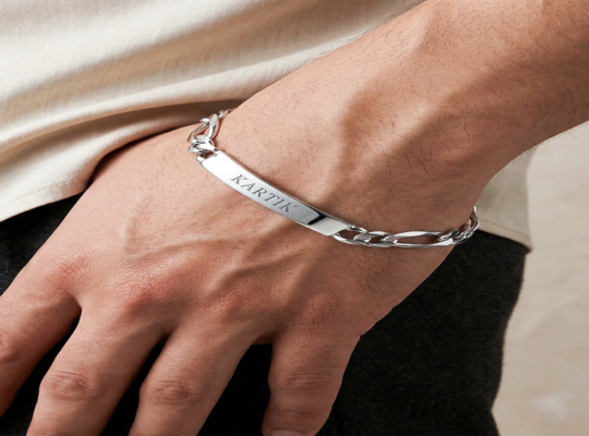 mens personalised bracelet