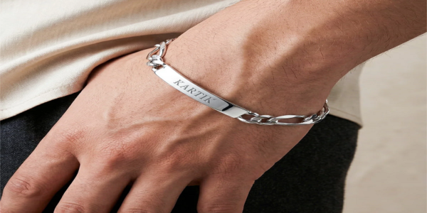 mens personalised bracelet
